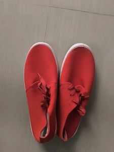 Red Casual Shoes