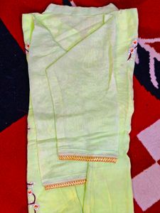 Elegant Embroidered Kurta and Net Dupatta