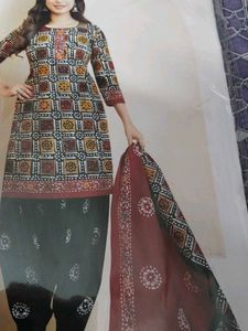 Pure Cotton Batik  Suit Set.