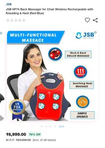 New Jsb Back Massager Pain Relief