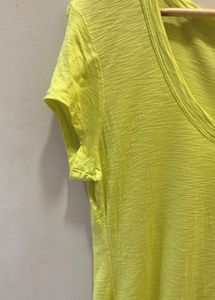 Calvin Klein Neon Yellow Pocket Tee