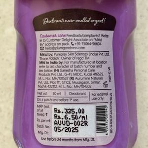 Plum BodyLovin&#39; Vanilla Vibes Deodorant Roll On
