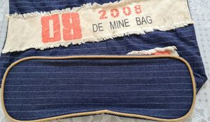 Striped Blue Denim Bag for a smart look