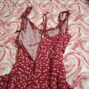 Cutesy Red Mini Dress🍒