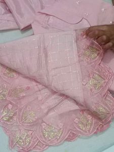 😍Pink Embroidered Kurta Set😍