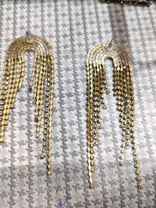 Rhinestone Chain Earrings
