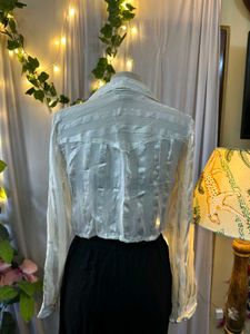 Striped Sheer Blouse