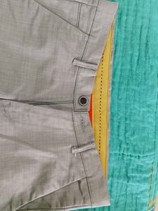 Gray Slim Fit Dress Pants