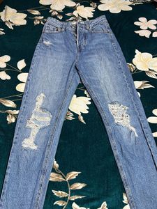 Ripped High Waisted Jeans