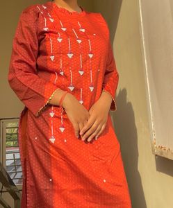 Glitter Kurti With Work