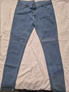 Light Blue Skinny Fit Jeans | 36