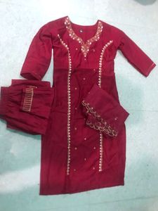 Latest New Kurti Duptta And Bottom Set For Women