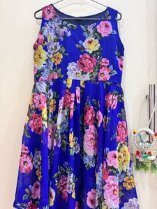 Floral Blue Dress