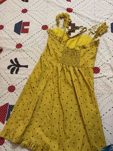 Yellow Polka Dot Sundress