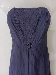 Elegant Strapless Maxi Dress