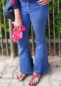 Light Wash Bell Bottom Jeans