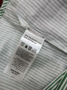 Striped Tie-Up Crop Top