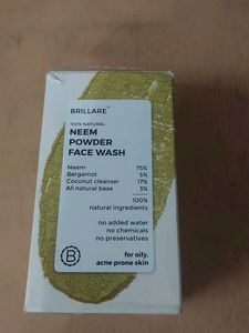 BRILLARE 100% Natural Neem Powder Face Wash