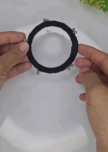 Black Beaded Bracelet