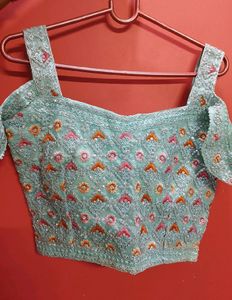 Crop Top With Dupatta