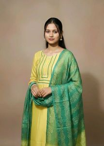 Yellow Embroidered Kurta Set