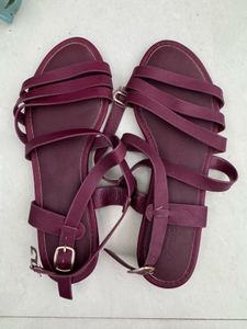 Allen Solly - Burgundy Strappy Sandals
