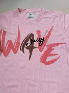 Pink Graphic Print T-shirt