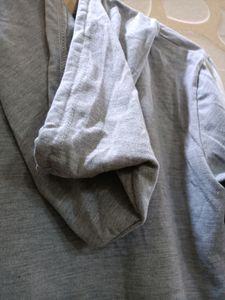 Grey Crop Hoodie (Women)