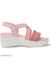 Pink Wedge Sandals