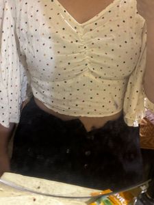 Polka Dot Crop Top