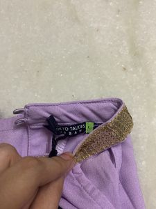 Lavender Top with Gold Detail - Size M