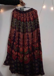 Boho Print Maxi Skirt
