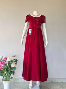 Elegant Maroon Ethnic Gown