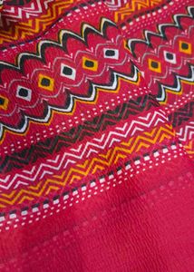 Red Paisley Print Scarf