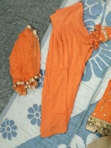 Orange Kurta Set