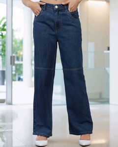 SHEIN Full Length Knee Panelled Straight Fit Jeans