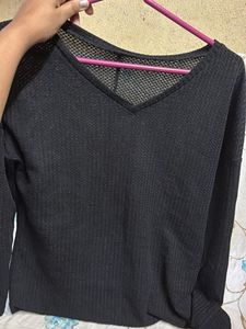 Black Long Sleeve Top
