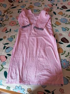 Selling Pink Cotton Kurta Set