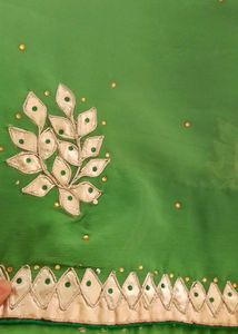 Jaipuri Gotta Patti Work Saree With Blouse