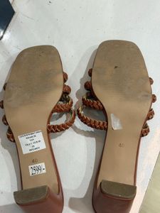 Braided Strap Heeled Sandals