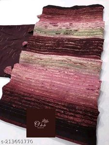 Multicolored Sequence Saree