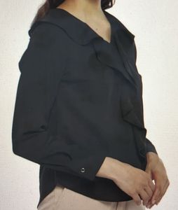 Women Formal Black Top