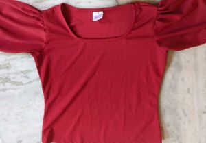 Elegant Red Top