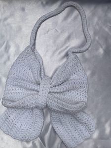 Handmade Crochet Bow Bag 🎀