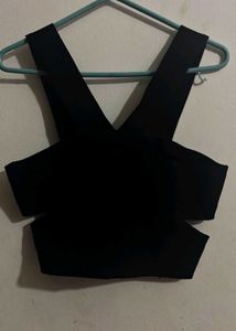 Chic Black Cropped Top