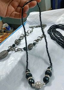 Black Necklace Set