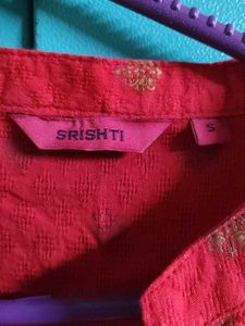 Pink Kurti with Gold Accents