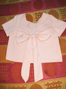 Baby Pink Bow Top