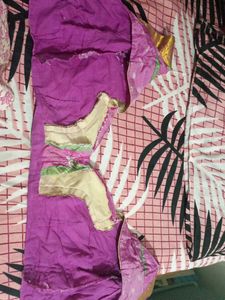 Pink Sari Border Silk Blouse