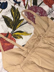 Tan Romper / Jumpsuit